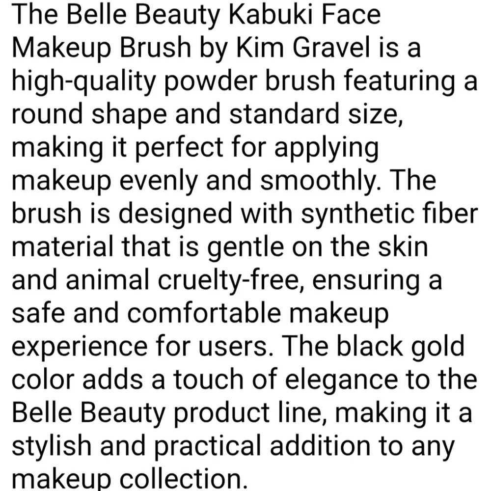 Belle Beauty By Kim Gravel 4pc Brush Set (Brushes Only)